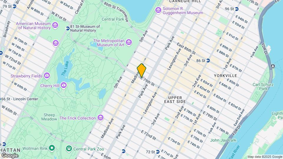 66 E 79th St Map and Location Details