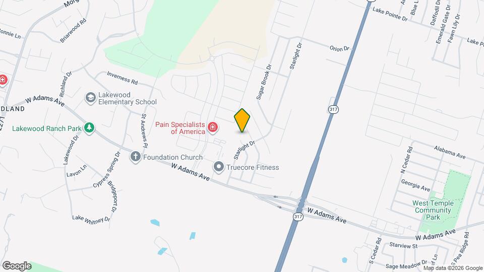 419 Big Timber Dr Map and Location Details