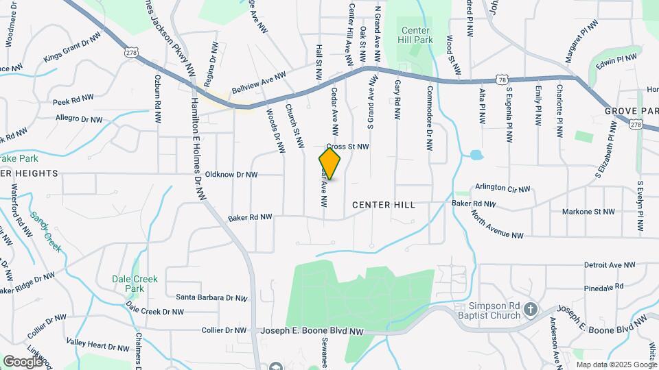 581 Cedar Ave NW Map and Location Details