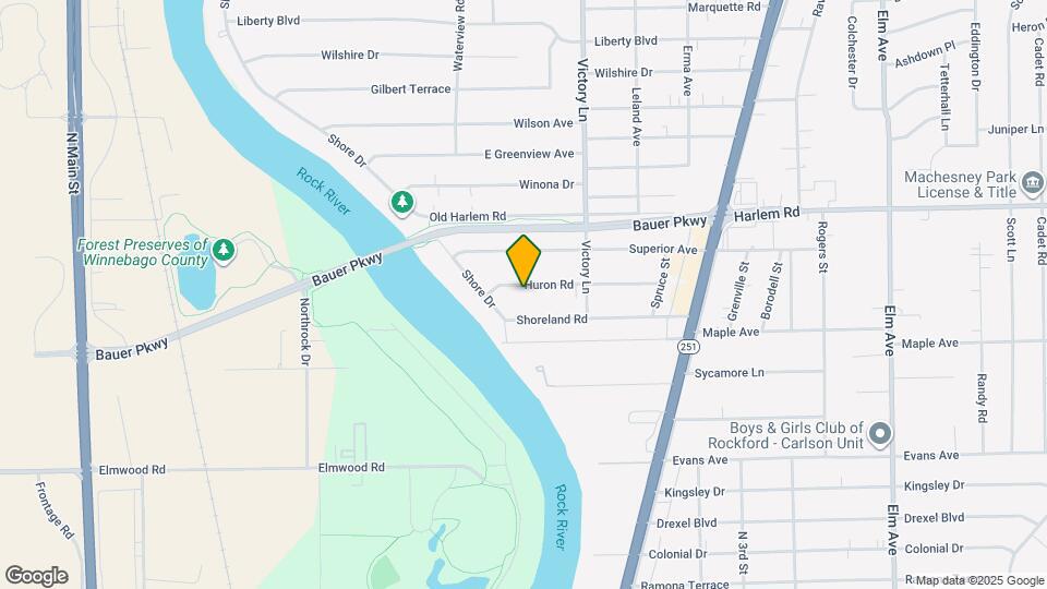 217 Huron Rd Map and Location Details