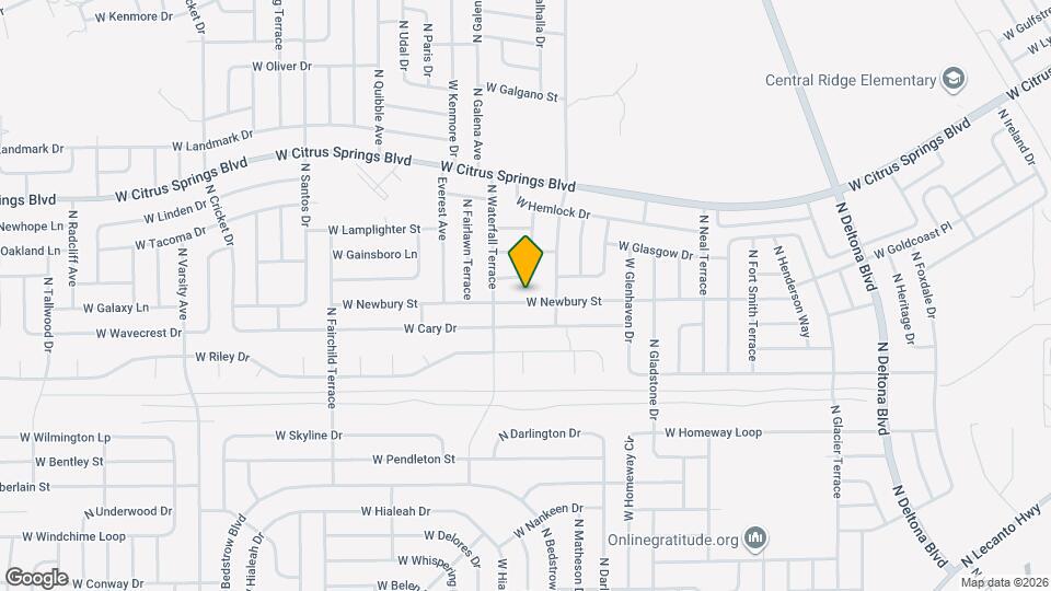 1211 W Newbury St Map and Location Details