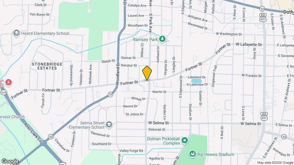 1133 Fortner St Map and Location Details
