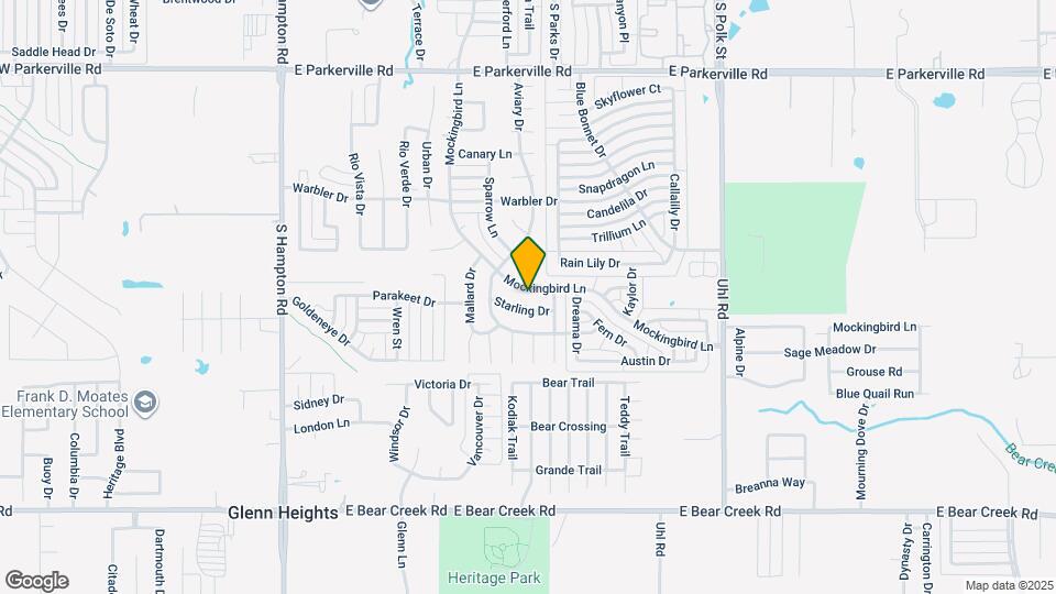 1401 Mockingbird Ln Map and Location Details
