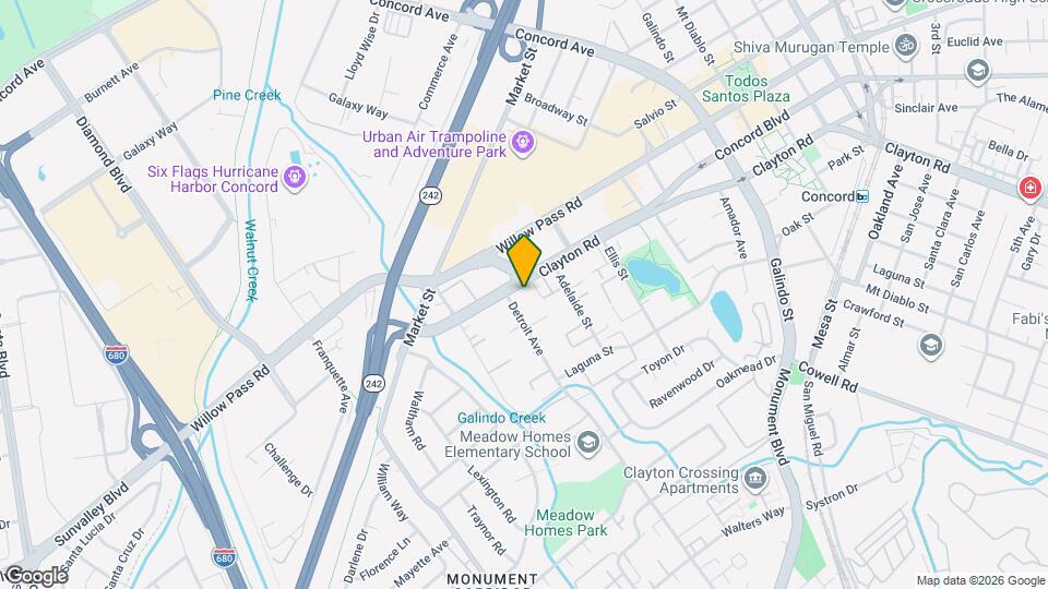 1670 Clayton Rd, Unit Condo Map and Location Details
