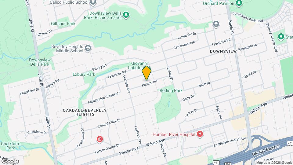 38 Parent Ave Map and Location Details