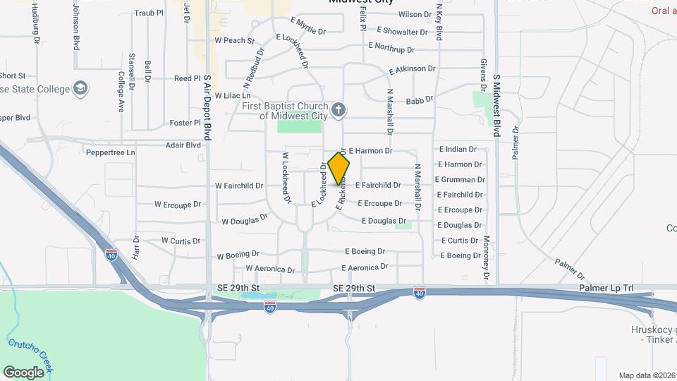 405 E Rickenbacker Dr Map and Location Details