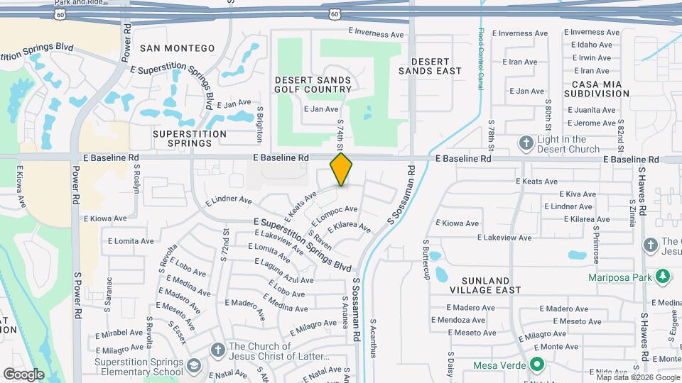 2044 S Avoca Cir Mapa y Detalles de la Ubicación
