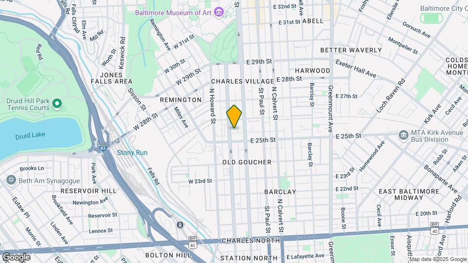 2501 Maryland Ave Map and Location Details