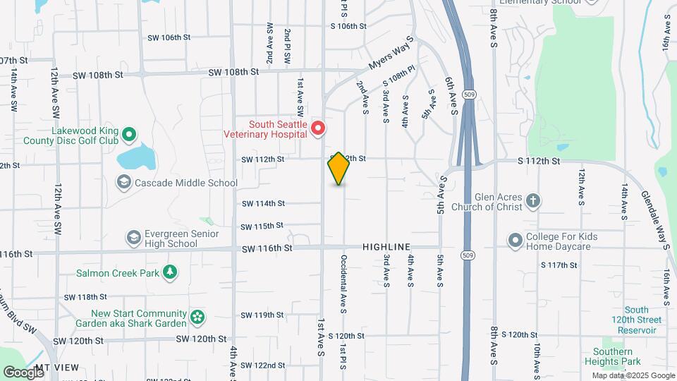 11243 Occidental Ave S Map and Location Details