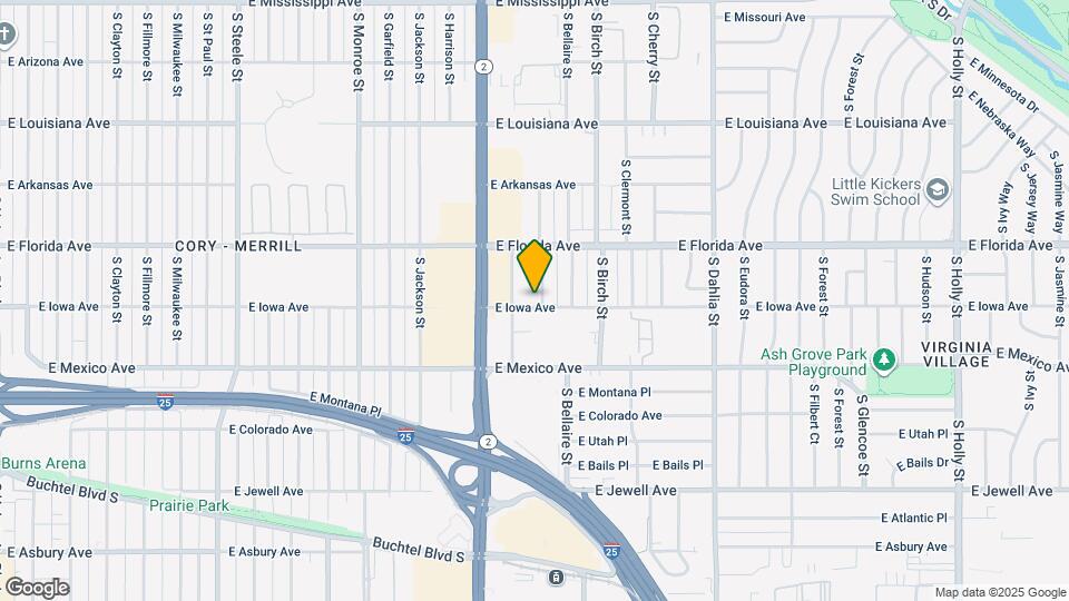 4155 E Iowa Ave Map and Location Details