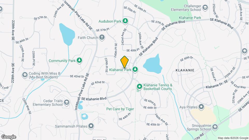 4160 244th Pl SE Map and Location Details