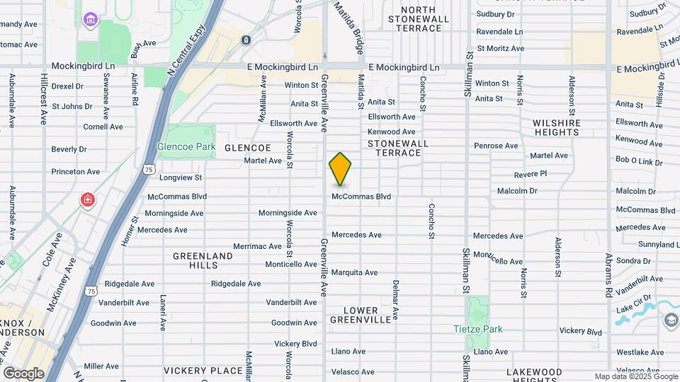 5717 McCommas Blvd Map and Location Details