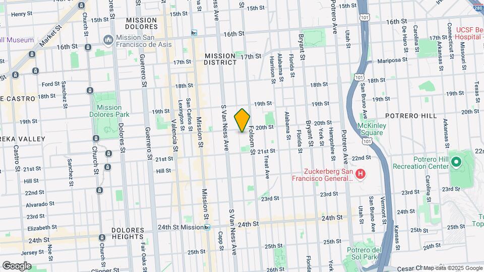 625 Shotwell St Mapa y Detalles de la Ubicación