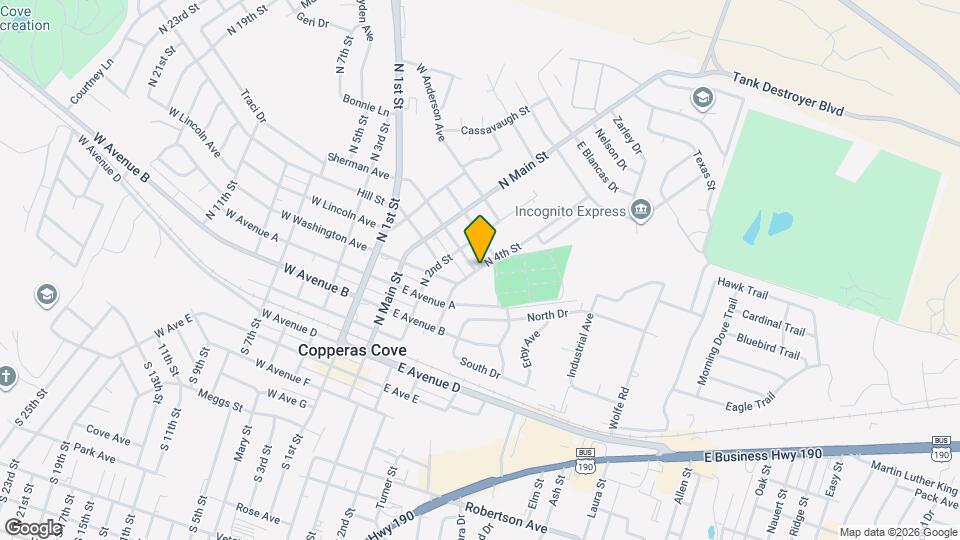 704 N 4th St Map and Location Details