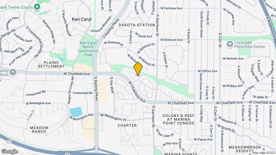 9711 W Chatfield Ave Mapa y Detalles de la Ubicación