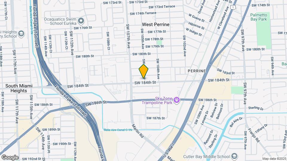 18350 SW 105th Ave Map and Location Details