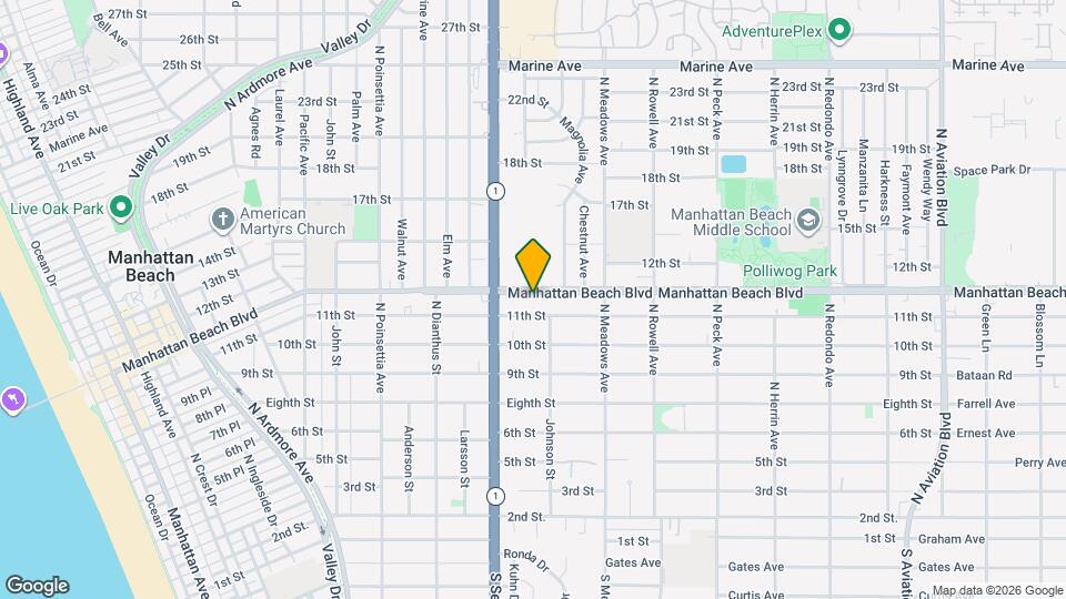 1140 Manhattan Beach Blvd Map and Location Details