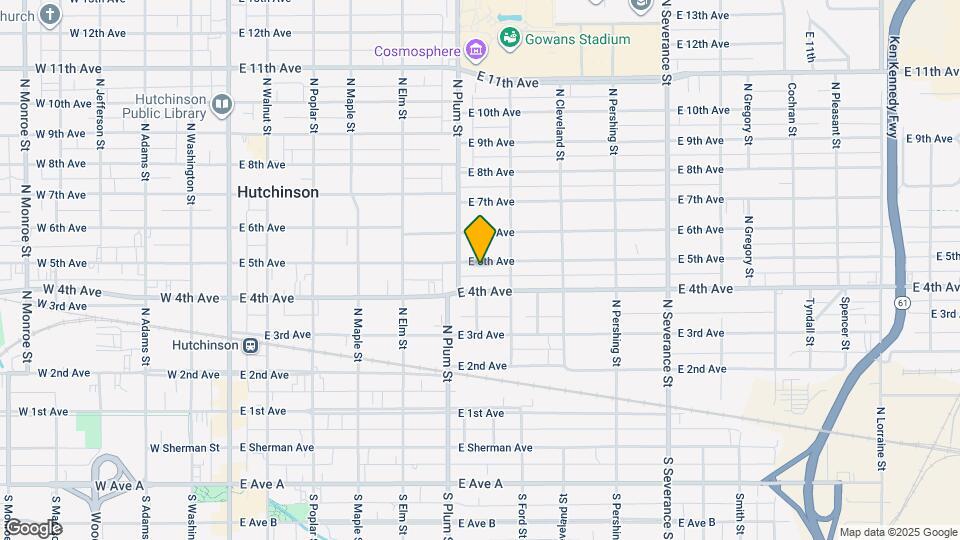 511 E 5th Ave Map and Location Details