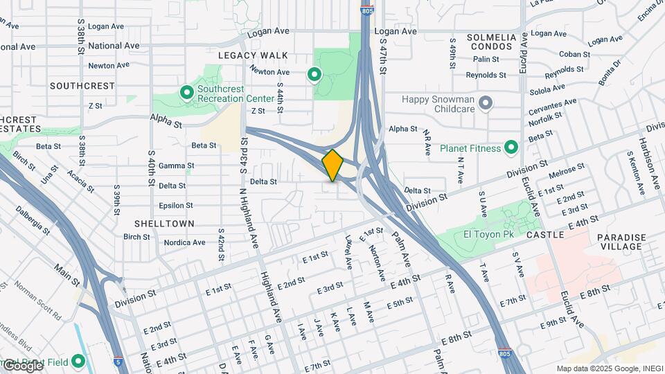 4615 Delta St Map and Location Details