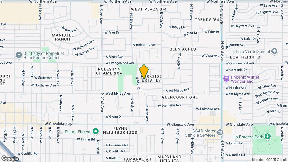 4824 W Northview Ave Map and Location Details