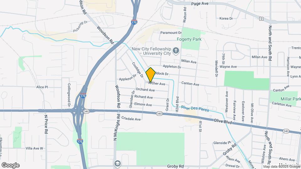 8354 Archer Ave Map and Location Details