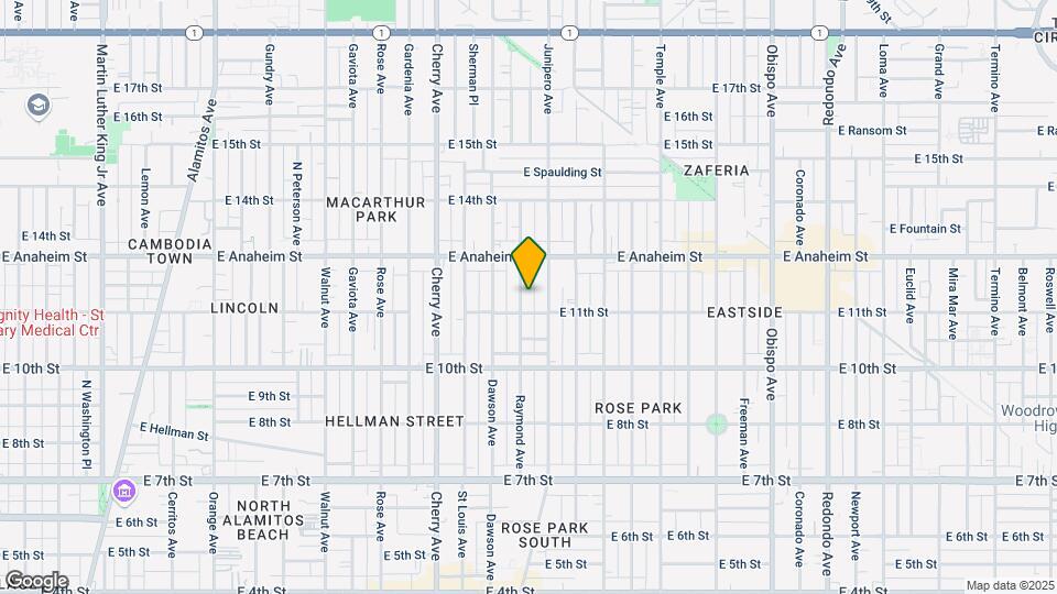 1128 Raymond Ave Map and Location Details