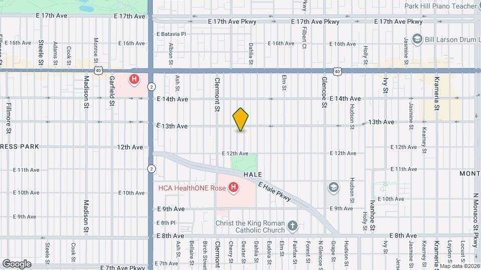 1269 Dexter St Map and Location Details