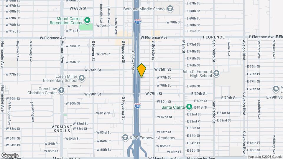 7706-7706 S Grand Ave Map and Location Details
