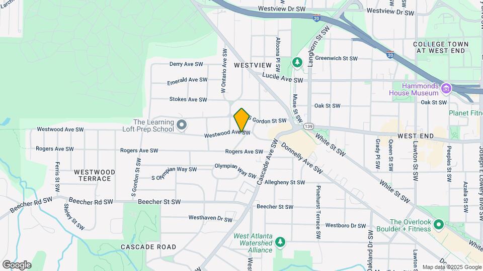 1536 Westwood Ave SW Map and Location Details