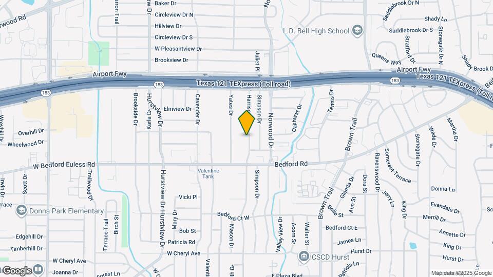 1329 Harrison Ln Map and Location Details