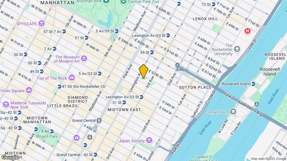 155 E 55th St Map and Location Details