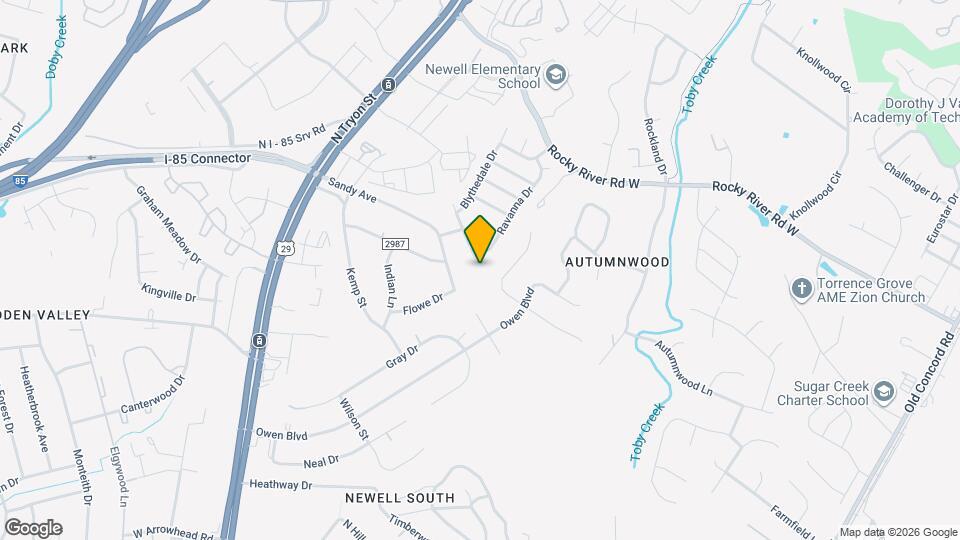 6605 Pattonsburg Dr Mapa y Detalles de la Ubicación