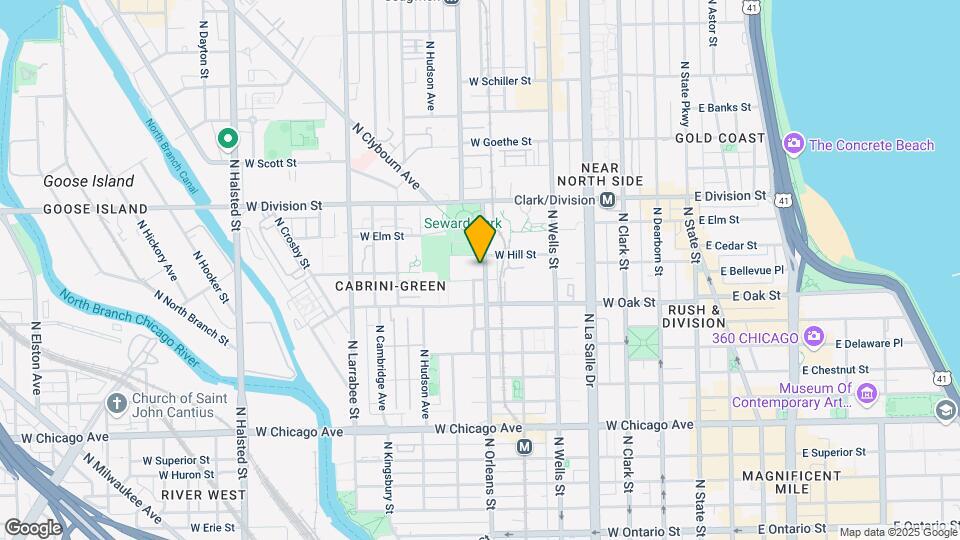 1036 N Orleans St Map and Location Details