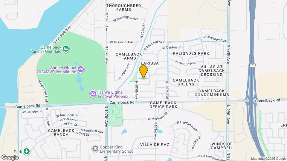 10443 W Medlock Dr Map and Location Details