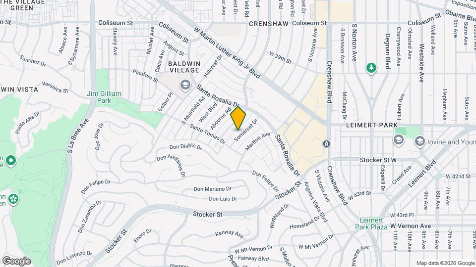 4163 Somerset Dr Mapa y Detalles de la Ubicación