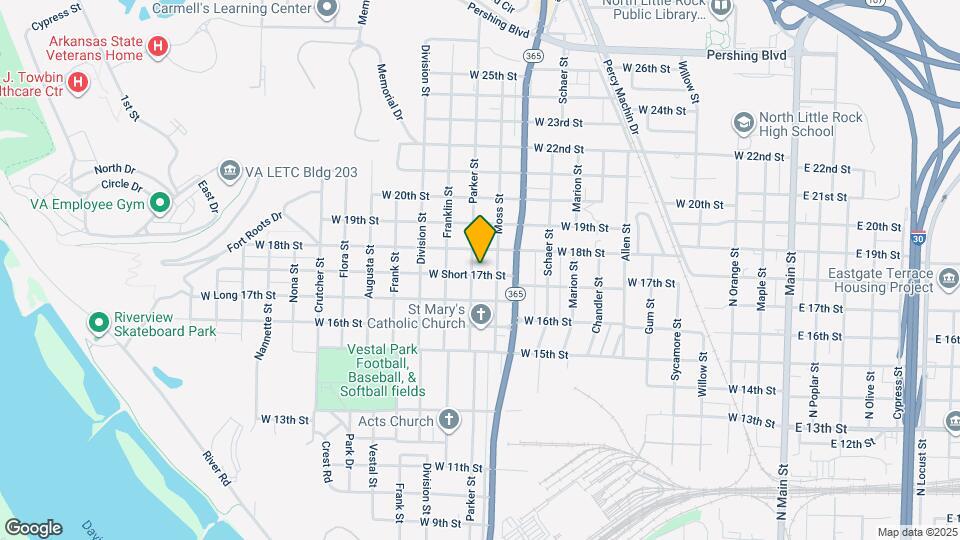 1724 Parker St Map and Location Details