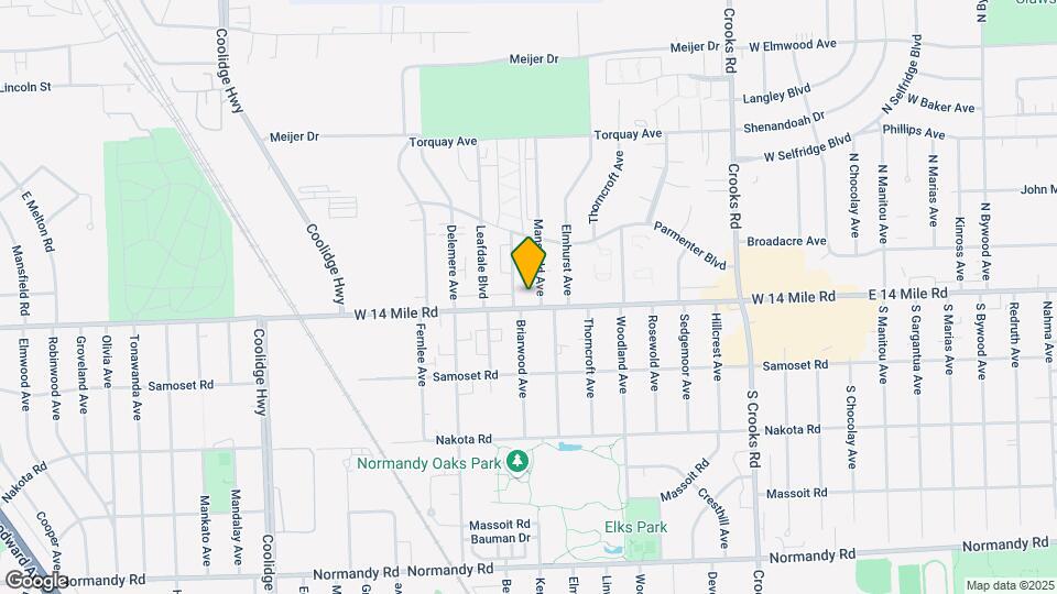 2354 W 14 Mile Rd Map and Location Details
