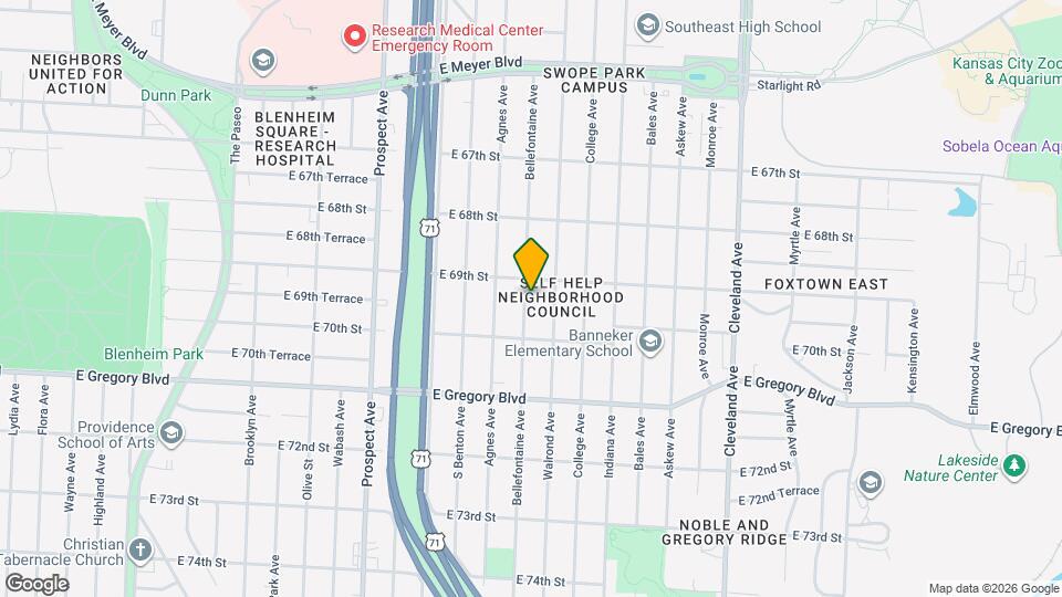 6911 Bellefontaine Ave Map and Location Details