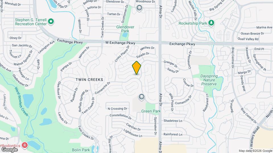 1408 Comanche Dr Map and Location Details