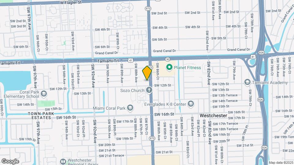 8701 SW 12th St Map and Location Details