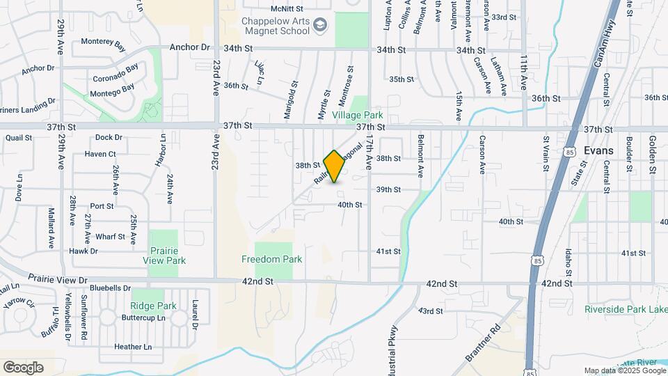 1741 Rowan Ln Map and Location Details