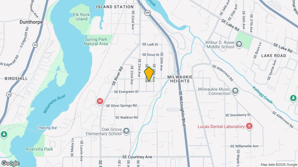 12854 SE 24th Ave Map and Location Details