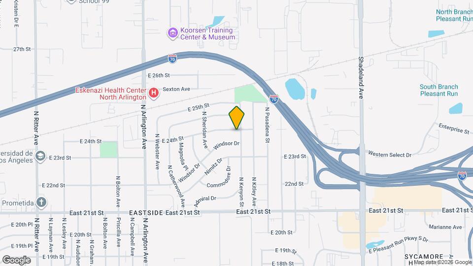 6273 E 24th St Map and Location Details