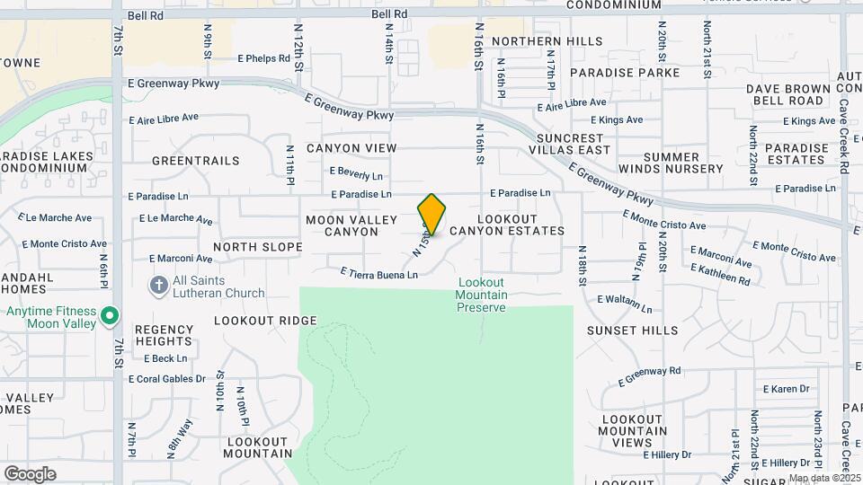 15861 N 15th St Map and Location Details