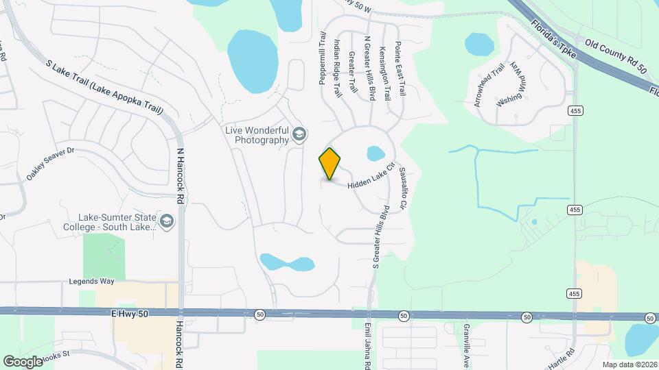 15616 Hidden Lake Cir, Unit 3206 Mapa y Detalles de la Ubicación