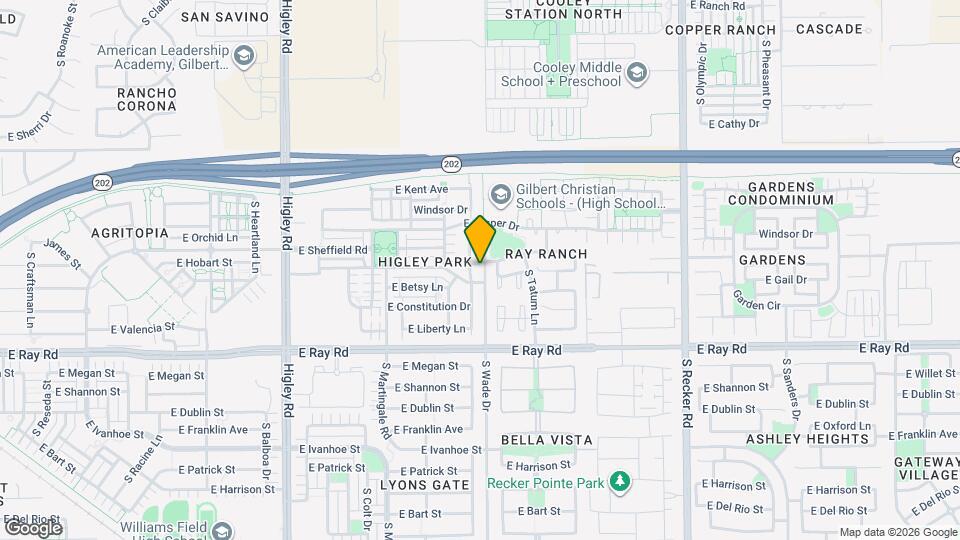 1447 S Ponderosa Dr Map and Location Details