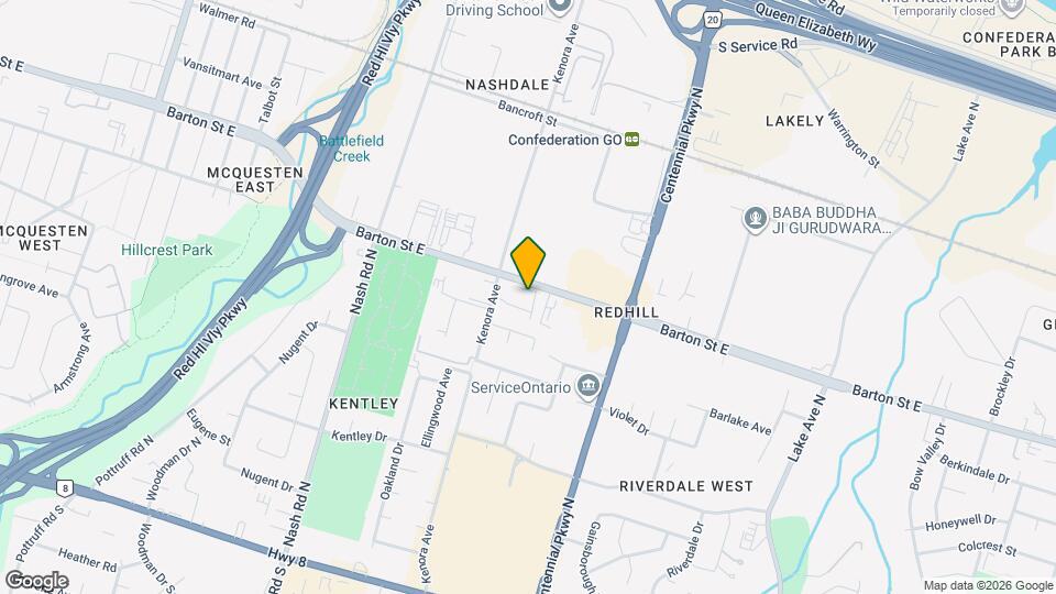 262 Kenora Ave Map and Location Details