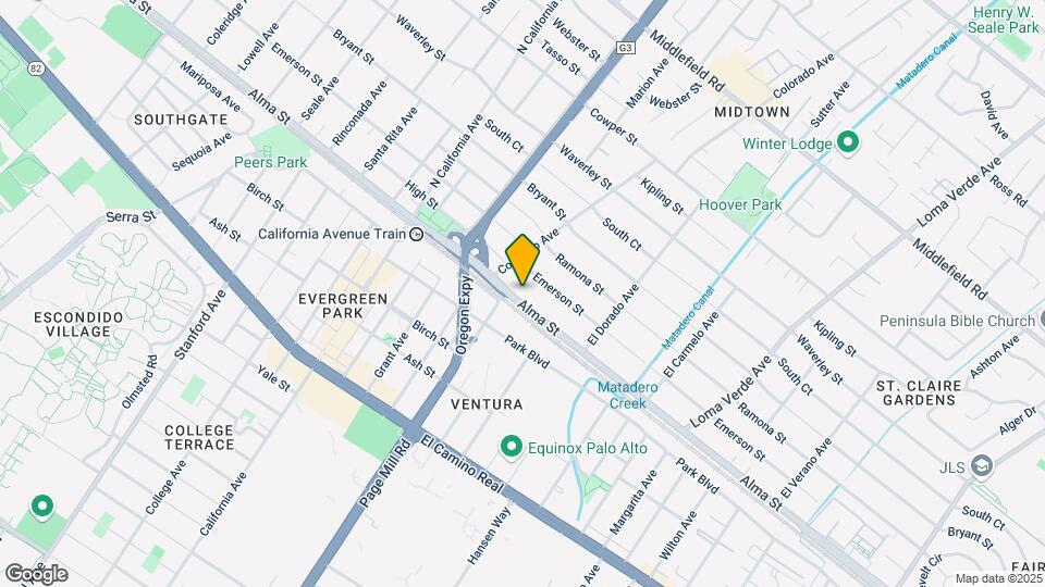 2571-2575 Alma St Mapa y Detalles de la Ubicación