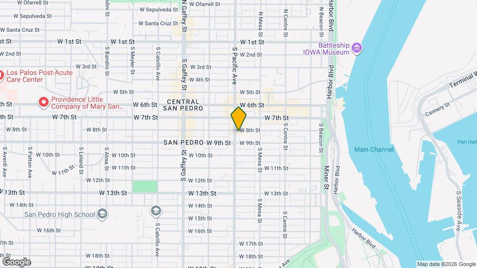 800 S Pacific Ave Map and Location Details