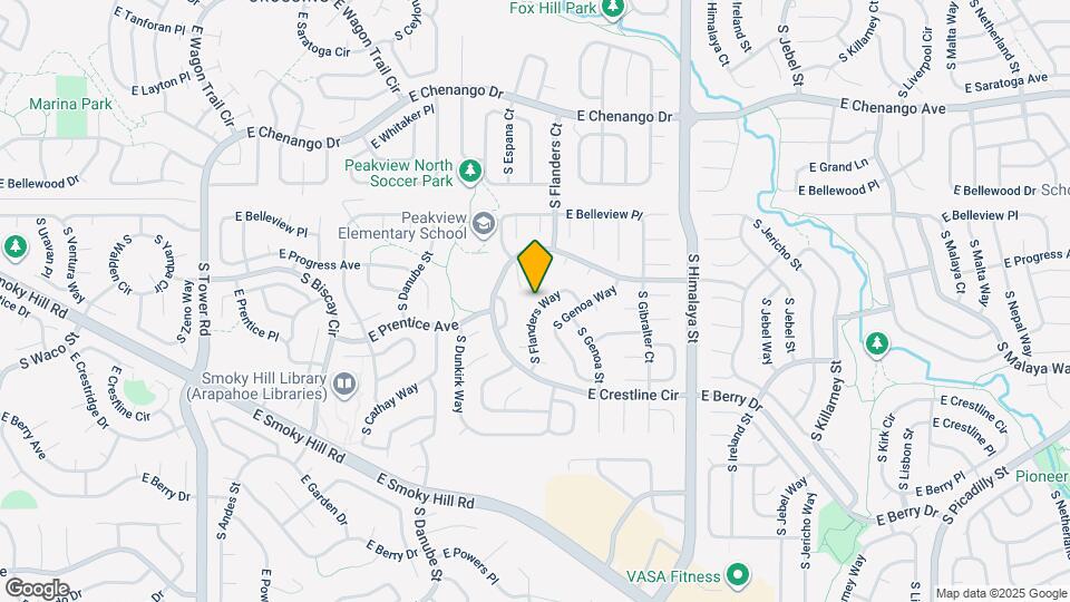 5345 S Flanders Way Map and Location Details